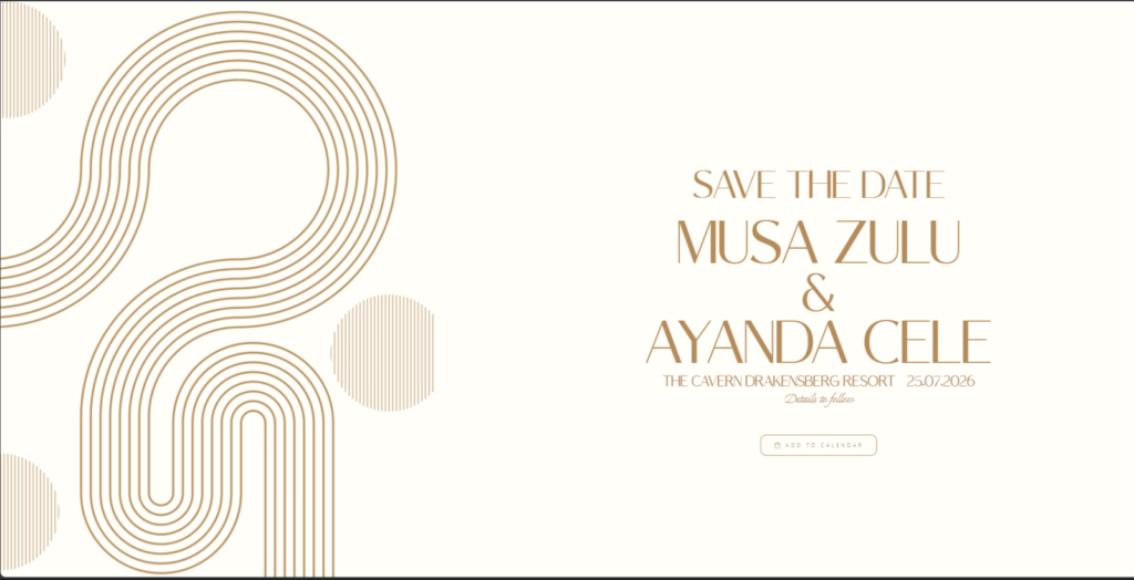 Save the Date – Elegance
