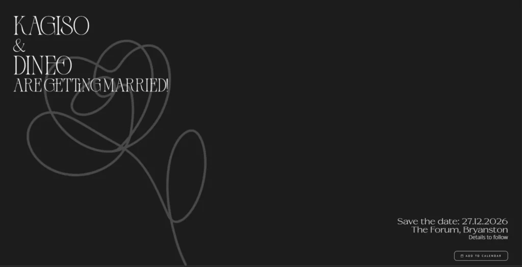 Save the Date – Dark Poppy