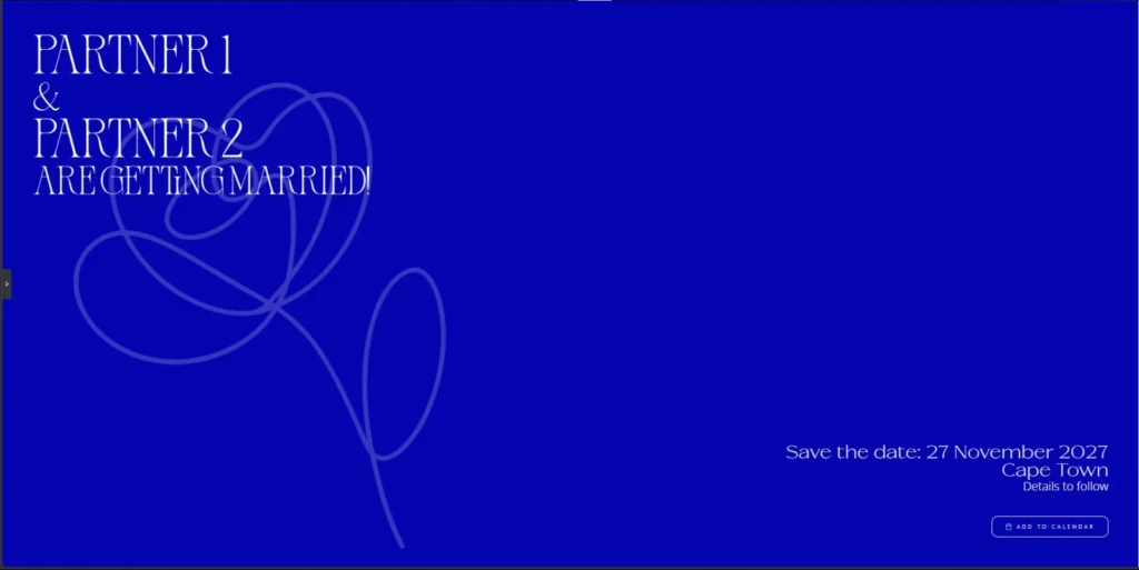 Save the date - Blue Poppy