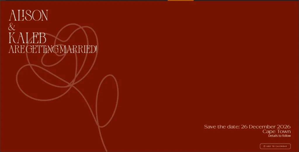 Save the date - Red Poppy