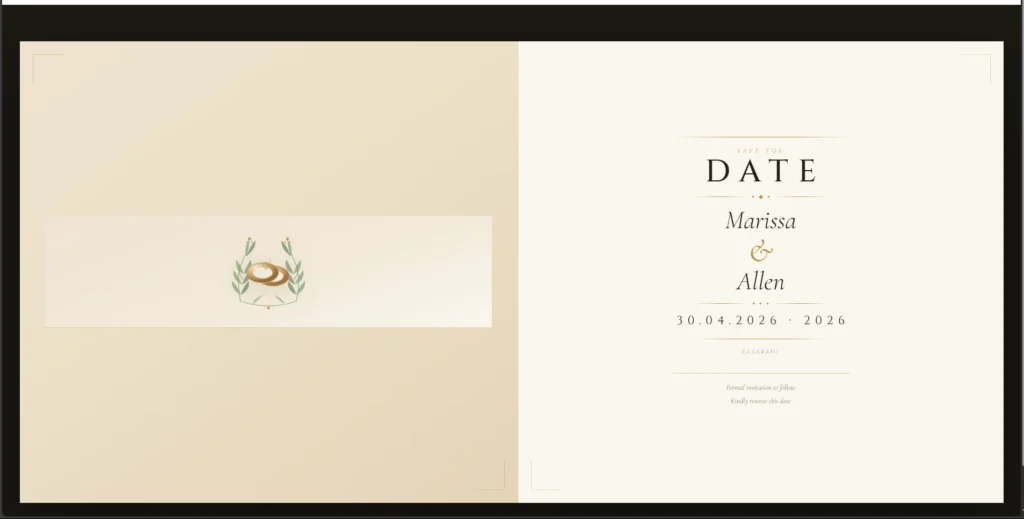 Save the Date - Ivory Botanical