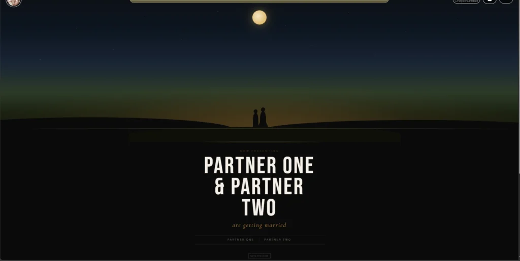 Save the date - Cinematic