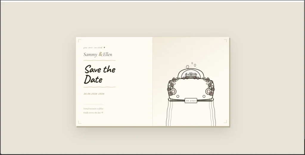 Save the Date – Illustration