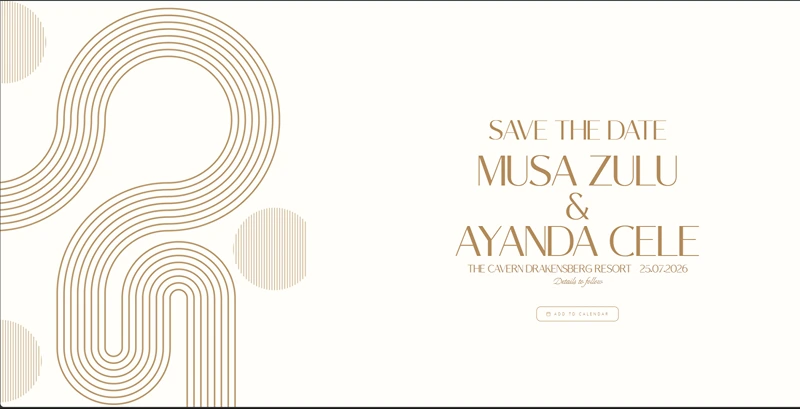 Save the Date – Elegance