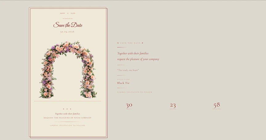 Save the Date - Botanical